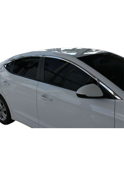 Hyundai Elantra 6 Cam Üst Çıtası 10 Prç Krom 2016 ve Sonrası