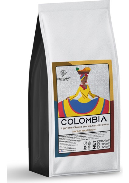 Colombia Premium Gold Selection Çekirdek Filtre Kahve 1000 gr