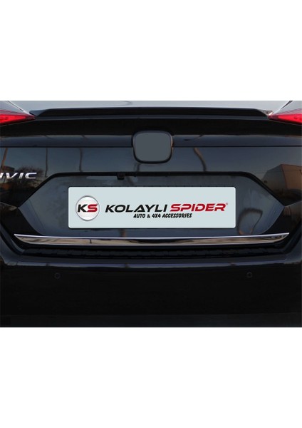 Honda Civic 10 Bagaj Alt Çıta Krom 2016 ve Sonrası