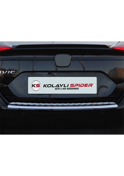 Honda Civic 10 Arka Tampon Eşiği Krom 2016 ve Sonrası