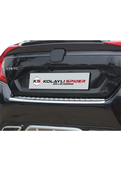 Honda Civic 10 Arka Tampon Eşiği Krom 2016 ve Sonrası fiyatları