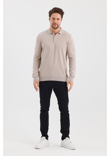 Alexandergardı Düğmeli Polo Yaka Regular Fit Kazak (E24-EZE-36)