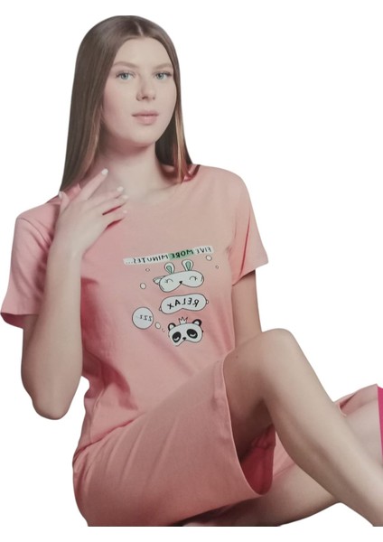 Bayan Kısakol Şortlu Pijama Takım