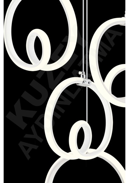 Renkli Kumandalı LED Aydınlatma, Kristal Taş, Modern Tasarım, 5 Ampul, 35x57 cm fiyatları