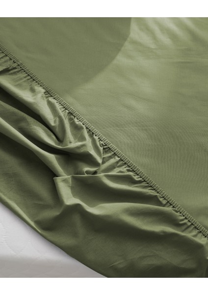 Manon King Size Plus %100 Pamuk Ranforce Lastikli Çarşaf - Haki modelleri