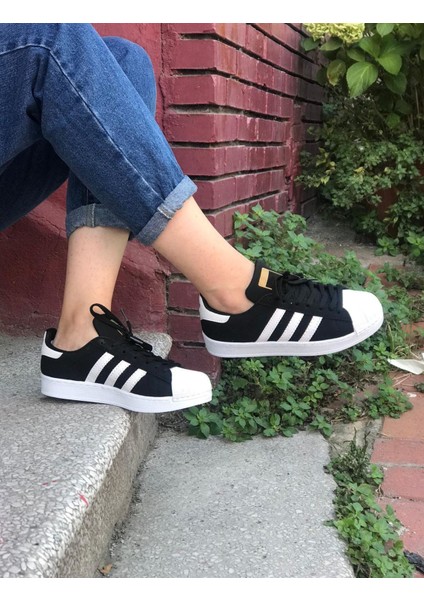 Star Siyah Beyaz Süet Bağcıklı Sneakers fiyatları