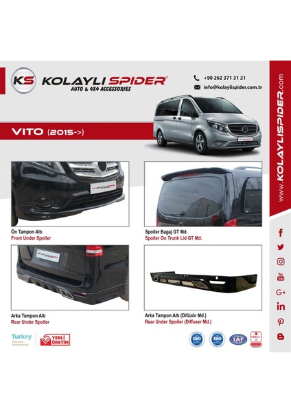 Vito Kapı Kolu 3 Prç Krom 2015 ve Sonrası