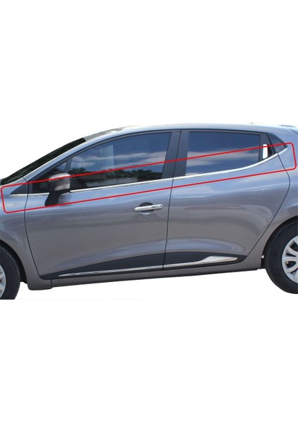 Renault Clio 4 Cam Çıtası 8 Prç Krom 2013-2019