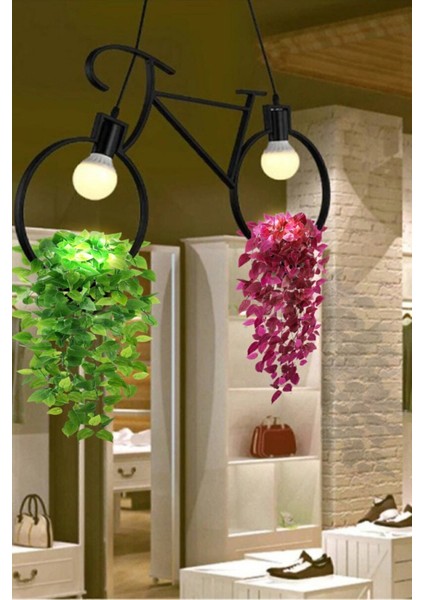 Bisiklet Saksı Metal Avize Dekoratif Yeni Trend Balkon Cafe Otel Kamelya Için Sarkıt Çiçeklik Lamba modelleri