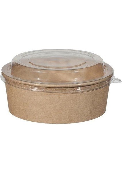 Karton Salata Kraft 1100CC Kap+Kapak 300 Adet 300 Adet