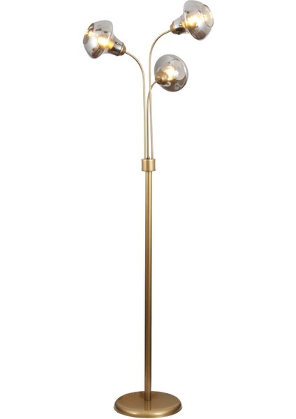 Zambak 3 Lü Eskitme Lambader 2044F Modern Oturma Odası, Yatak Odası, Salon Lambader