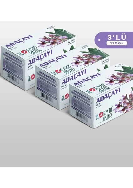 Lokman Aktar Adaçayı 20 'li Süzen Poşet 3lü Set