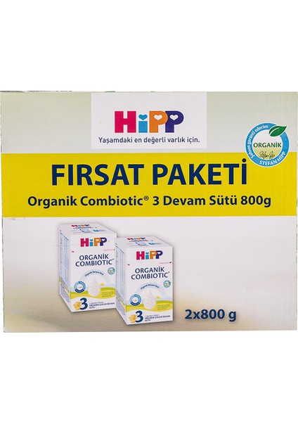 Organik Combiotic 3 Devam Sütü 2*800 Gr.