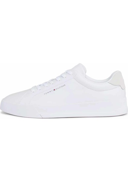 Erkek Th Court Leather Sneaker-Beyaz fiyatları