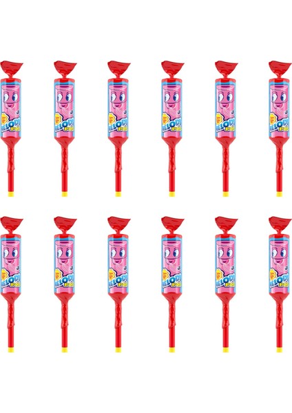 Melody Pops Çilekli 15 gr x 12 Adet Düdüklü Şeker
