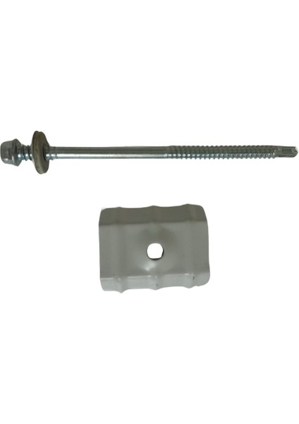 Panel Vidası ve Semeri 5.5 x 105 (50 Adet) - Beyaz