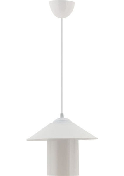 Modern tekli sarkıt avize, 27 cm, beyaz, şık ve kullanışlı aydınlatma seçeneği modelleri