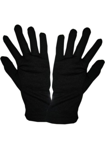 Siyah Ünisex Garson Eldiveni Gösteri Eldiveni Polyester Eldiven