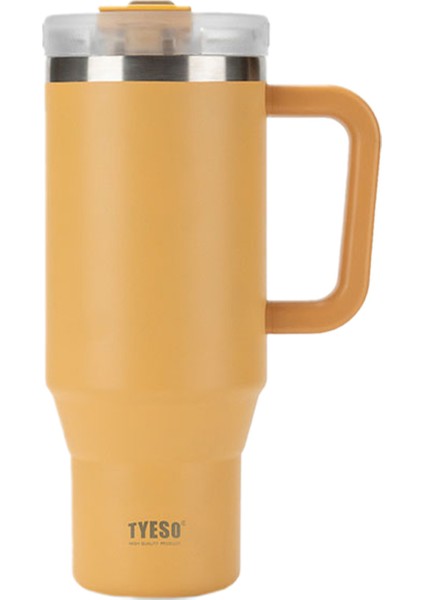 Qq Termos Sızdırmaz Pipetli Çift Duvarlı Vakumlu 1200ML