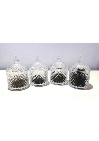 Cam Baharatlık Veya Şekerlik 4 'lü modelleri