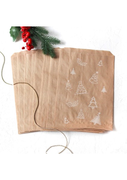 Çam Desenli 40 Adet Kraft Kese Kağıdı 18 x 30 cm fiyatları