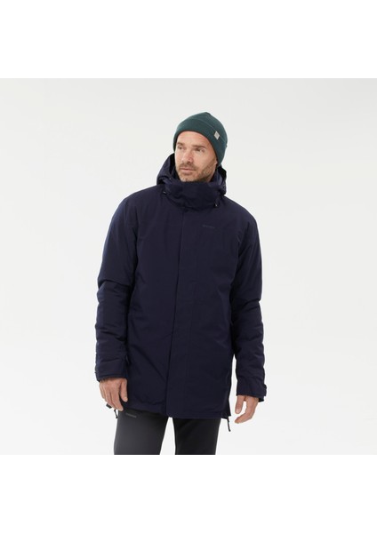 Quechua Erkek Su Geçirmez Outdoor Parka/Kışlık Mont - Mavi - SH500 -10 °C