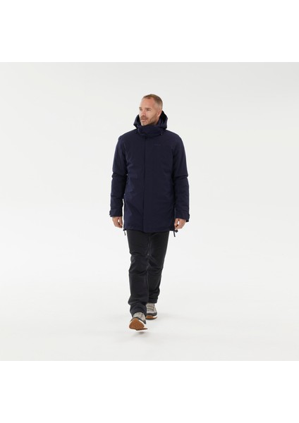 Quechua Erkek Su Geçirmez Outdoor Parka/Kışlık Mont - Mavi - SH500 -10 °C