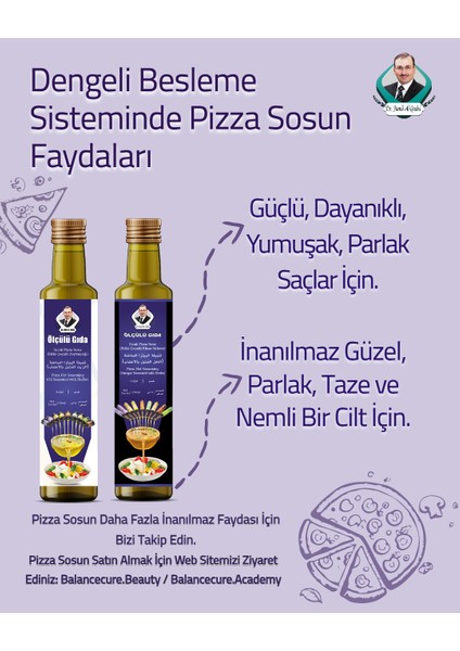 Sıcak Pizza Sosu Bitki Çeşnili Elma Sirkesi 250 ml