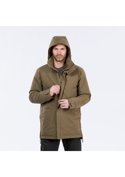 Erkek Su Geçirmez Outdoor Parka/kışlık Mont - Kahverengi - SH500 -10 °c