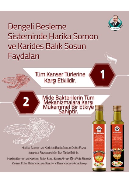 Harika Somon ve Karides Balık Sosu Bitki Çeşnili Elma Sirkesi 250 ml