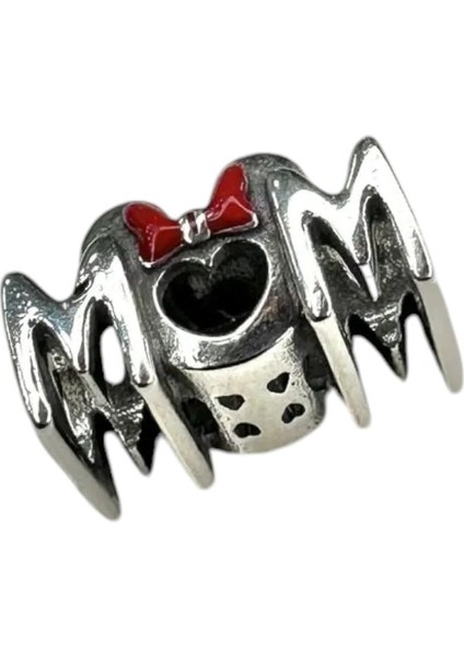 Mickey Mom Gümüş Charm