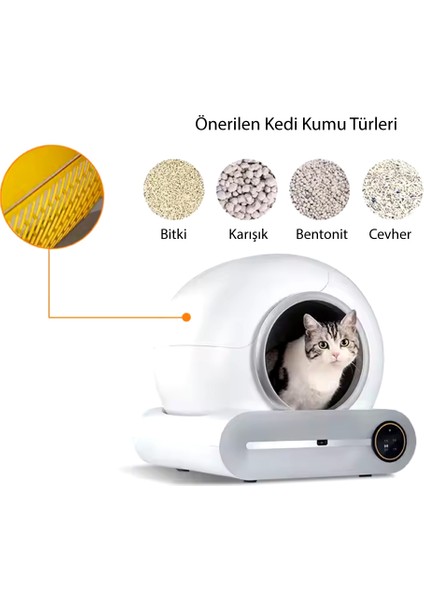 Akıllı Kedi Tuvaleti – Otomatik Kedi Tuvaleti