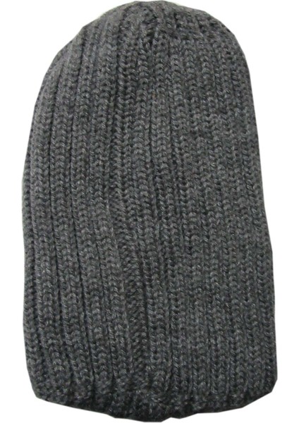 Unisex Model Bere Çift Katlı Gri
