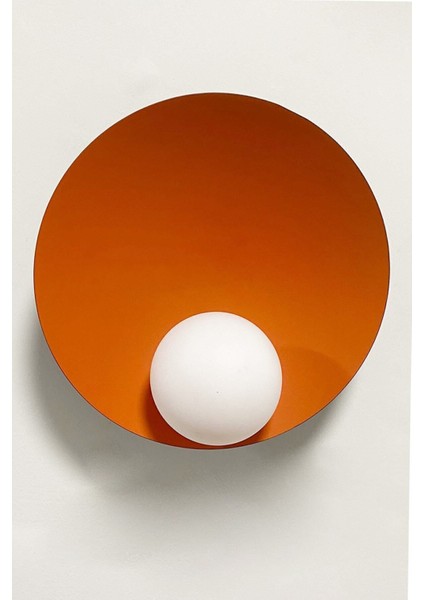 Şık turuncu metal duvar aplike, iç ve dış mekanda modern tasarım, G9 duy uyumlu indirimleri