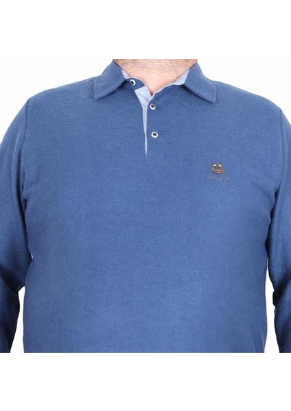 Erkek Büyük Beden Polo Yaka Sweat Moc Grande 24410 Marin fiyatları