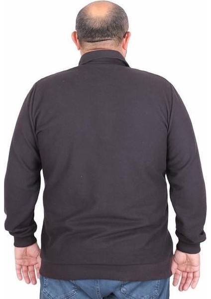 Erkek Büyük Beden Polo Yaka Sweat Feel Good 24408 Sıyah modelleri