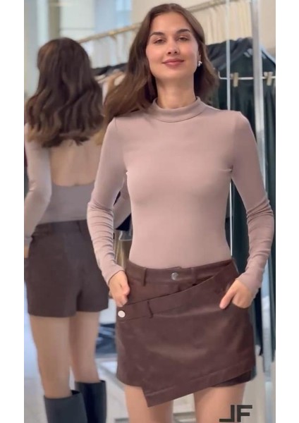 Deri Şort Etek