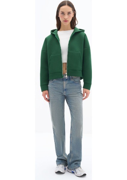 Surge Jacket - Oversize Fit Scuba Kumaş Fermuarlı Kapüşonlu Rüzgar Geçirmez Ceket fiyatları