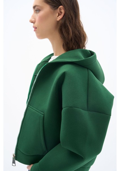 Surge Jacket - Oversize Fit Scuba Kumaş Fermuarlı Kapüşonlu Rüzgar Geçirmez Ceket modelleri