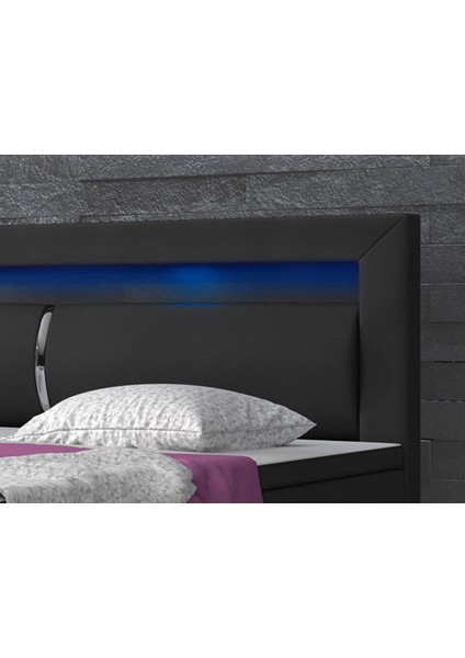 Milano Suni deri 3 Lü Set (Yatak+Baza+Başlık) 180X200