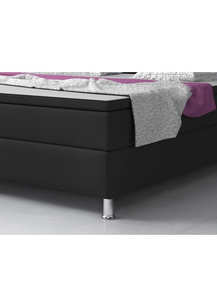 Milano Suni deri 3 Lü Set (Yatak+Baza+Başlık) 180X200