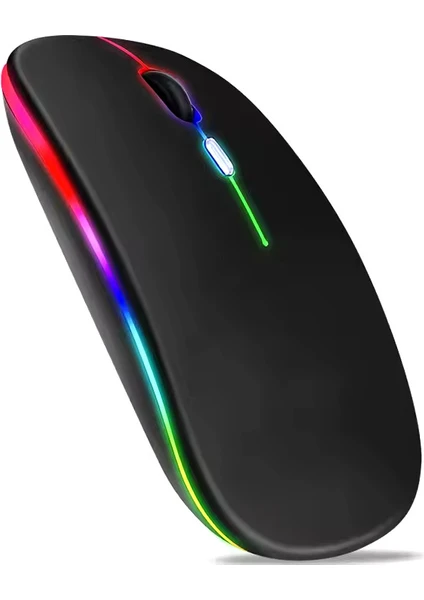 Kablosuz Şarjlı,Bluetooth, Ultra Slim Led, 2.4 GHZ,2400 Dpı, Sessiz Tık _ Gecikmesiz, Oyuna Uygun