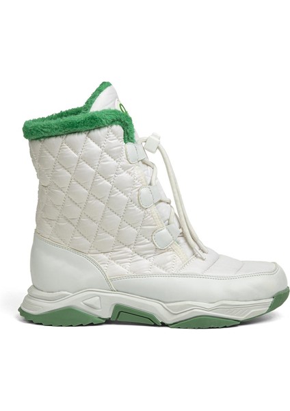 Benetton® | BN-30394 - 3256 Beyaz Yeşil - Kadın Bot