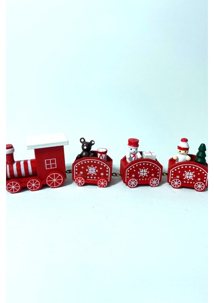 Yılbaşı Treni Ahşap Noel Treni modelleri