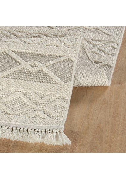 7/24 İskandinav Larus Grey 50x80 cm Salon Mutfak Halısı Yolluk Kilim indirimleri