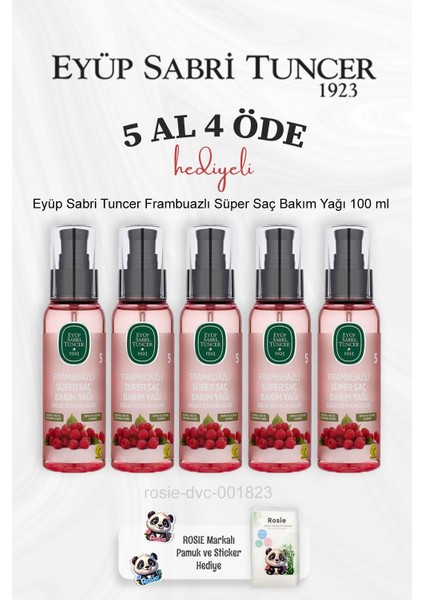 Frambuazlı Süper Saç Bakım Yağı 100 Ml 5 Al 4 Öde Ve Rosie Pamuk
