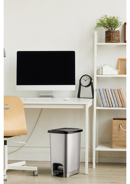 15LT Tidy Slim Pedallı Çöp Kovası Antrasit