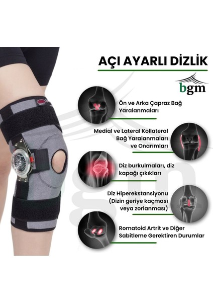 Açı Ayarlı Dizlik Kısa Yüksek Kalite ve Konfor Kısa Menteşeli Dizlik