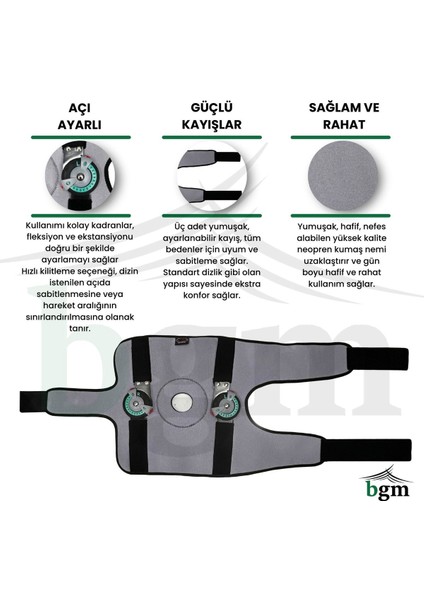 Açı Ayarlı Dizlik Kısa Yüksek Kalite ve Konfor Kısa Menteşeli Dizlik