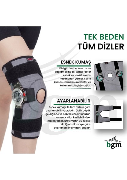 Açı Ayarlı Dizlik Kısa Yüksek Kalite ve Konfor Kısa Menteşeli Dizlik